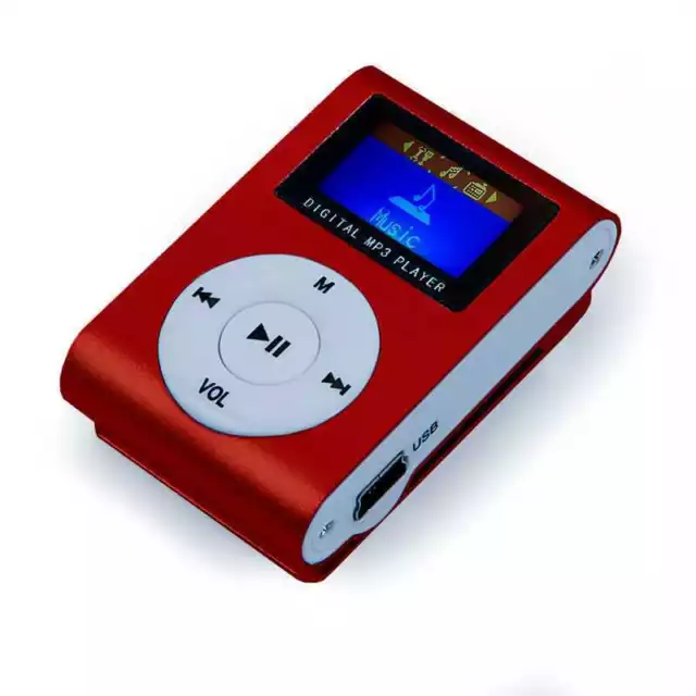 Ociodual Mini Lecteur MP3 Clip LCD Aluminium Port Micro SD Jusqu'à 32