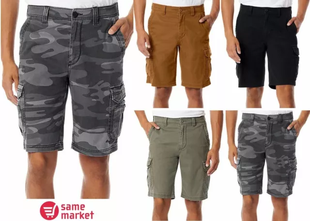 NEW!!! UNIONBAY Mens Flex Waist Cargo Shorts Size & Color VARIETY!!!