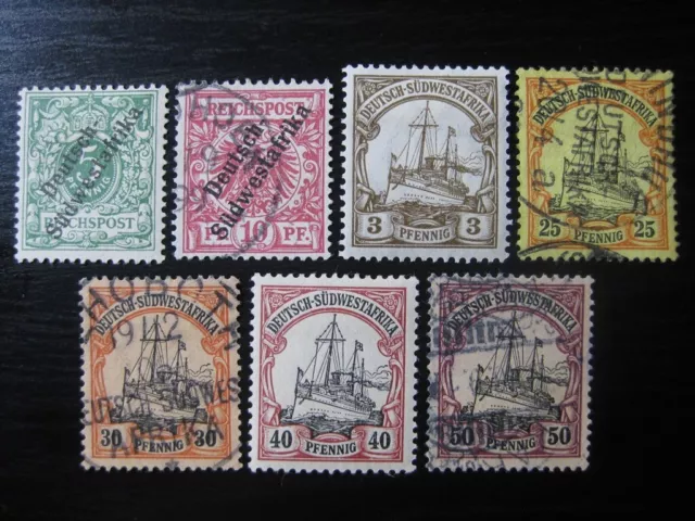 SOUTHWEST AFRICA GERMAN COLONY valuable stamp collection w/ Kaiser Yachts!