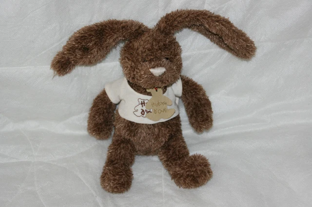 peluche lapin marron
