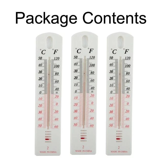3pcs Thermometer Analog Kitchen Mercury Free Mock Room Replacement Part