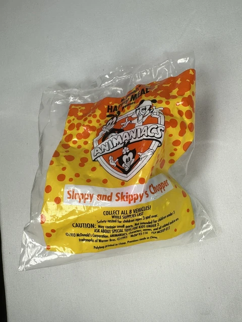 McDonalds Happy Meal Animaniacs Slappy and Skippy's Chopper NIP sealed 1993