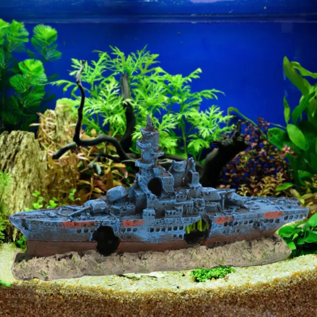 Décoration d'épave d'aquarium, bateau coulé, décoration d'aquarium pour