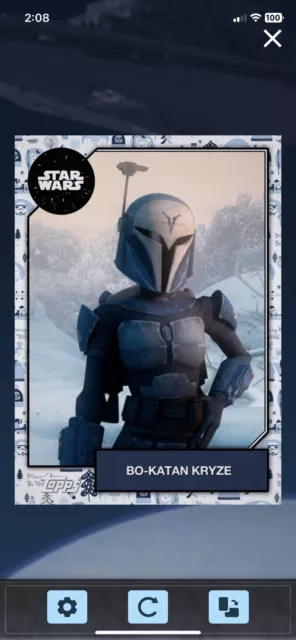 Star Wars Card Trader Topps Digital - 2019 Bo-Katan Kryze Tier 10 Holiday 25cc