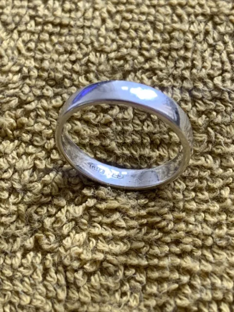SWEDISH SILVER WEDDING Ring Size P 2.65 Grams Branded GHA