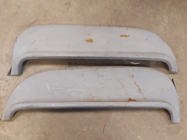 1955 Plymouth FENDER SKIRTS steel used pair. flush mount. Vintage 55 PLYMOUTH