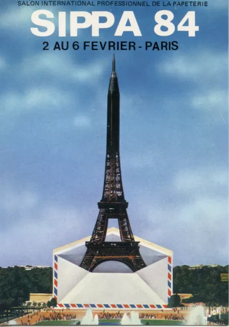 Cpsm / Carte Postale / Salon Professionnel De La Papeterie // Sippa 1984 Paris