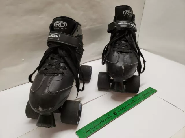 Viper M1 Roller Derby Skates Model U721M Size 9 Black 2