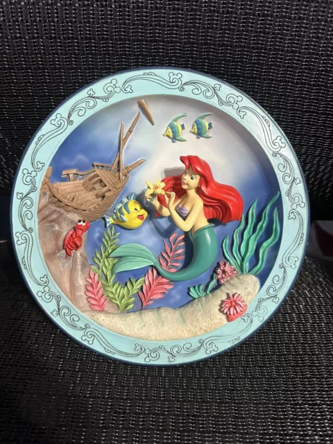 Walt Disney Animated Classics 3-D Plate The Little Mermaid 1989