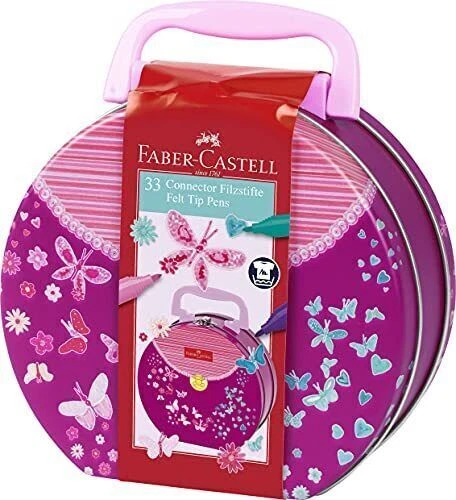 Faber-Castell 155537 - Pennarelli Connector, borsa con 33 penne (F1n)