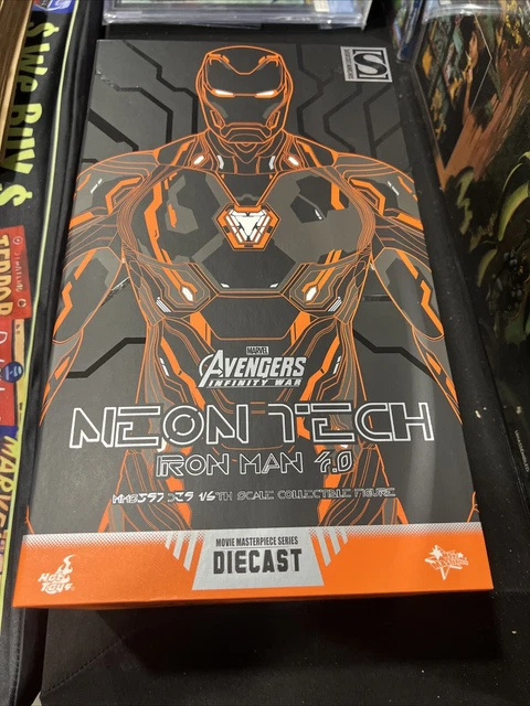 IN STOCK EXCLUSIVE HOT TOYS MMS597 IRON MAN MARK 50 NEON TECH 4.0 NEW