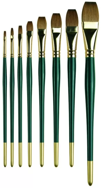 Pro Arte Series RSF Renaissance Sable Flat Brush for Watercolour