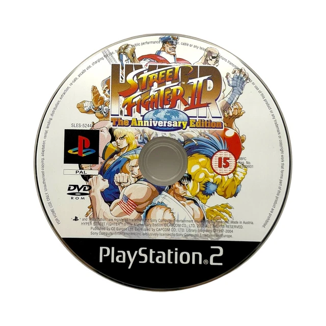 Hyper Street Fighter II The Anniversary Ed. (PlayStation PS2) Game Only - Tested