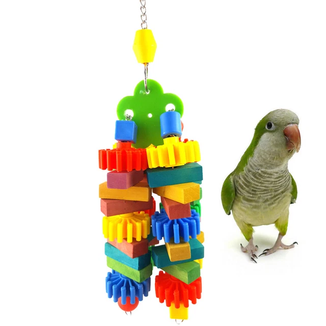 1pc Papagei Spielzeug Vogel Hängen Kauen Spielzeug Papagei Käfig Biss Spielzeug