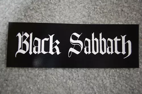 Black Sabbath Sticker Vinyl Decal 2" X 6"  (81)