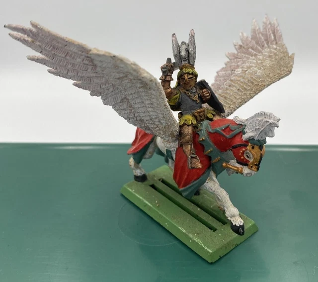 Warhammer – Chevalier Du Graal Bretonnien Sur Pégase – Citadel Metal OOP (démonté)