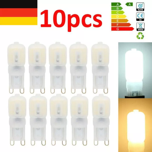 10 Stk G9 Halogen Glühbirnen LED Leuchtmittel Dimmbar Birne Lamp 5W Ersatz Bulbs