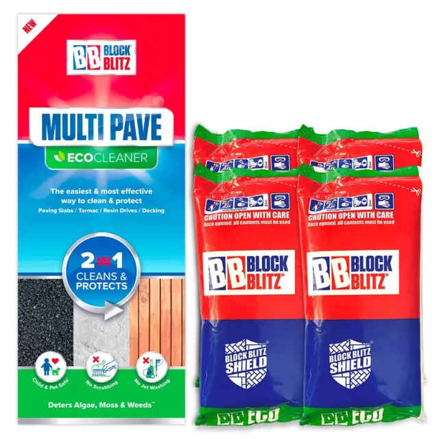 Limpiador de patio Bloque Blitz Multi Pavimento limpia pavimento, patios, asfalto ecológico