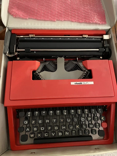 Borsa A Tracolla Donna Vintage A Forma Di Macchina Da Scrivere - Idea Regalo Unica In Rosso