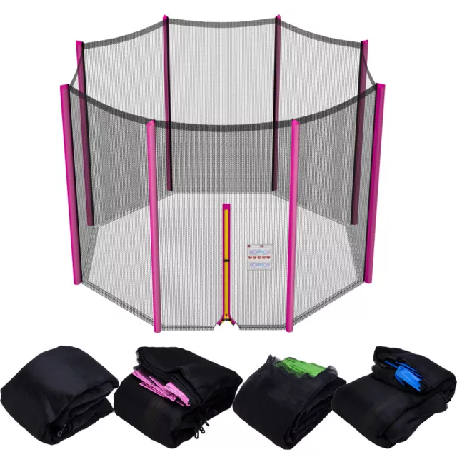 Trampolin Netz Sicherheitsnetz 6/8 Stangen 244/ 305/ 366/ 397/ 427cm 4 Farbe