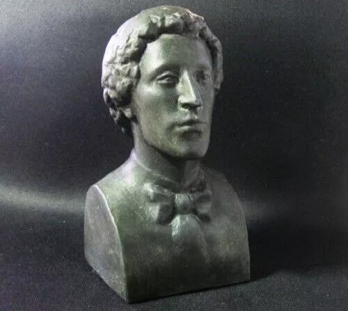 Poeta russo Alexander Blok busto statua URSS figurina di metallo russo 5726