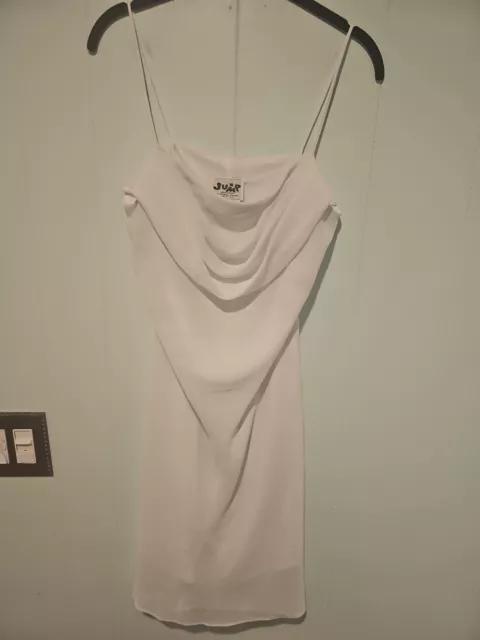 Jump Apparel Womens Sz 9 10 White Knee Length Party Cocktail Dress