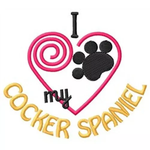 I "Heart" My Cocker Spaniel Fleece Jacket 1353-2 Size S - XXL