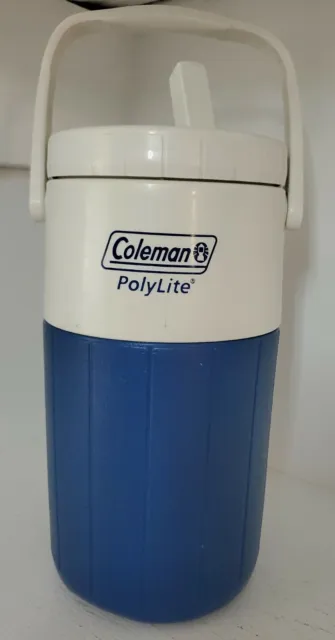 Coleman Polylite Blue Half Gallon Thermos Water Jug w/Swivel Spout & Handle