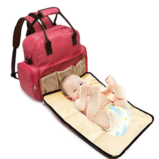 Multifunctional Diaper Baby Mummy Bag Waterproof Travel Backpack