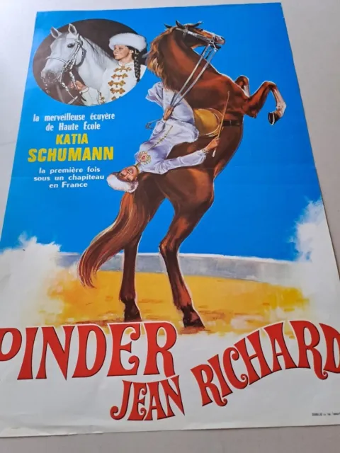 Cirque Pinder Jean Richard   Affiche Originale 1976