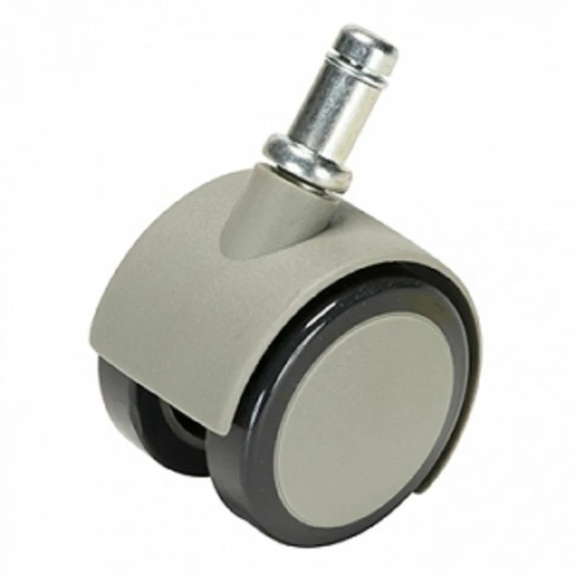 Caster, Soft Wheel For Hard Floors Gray Single
