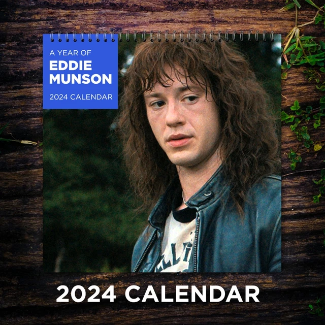 EDDIE MUNSON CALENDAR 2024 Eddie Munson 2024 Celebrity Wall Calendar