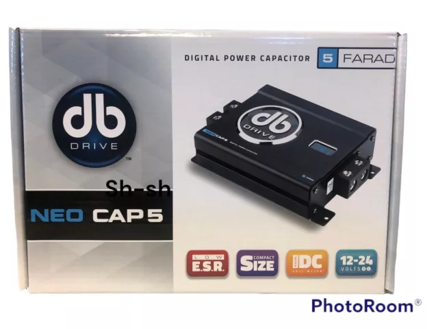 Db Drive NEO Cap 5 Digital Power Capacitor 5 Farad (12-24 VOLTS)