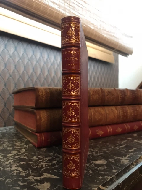 Ηθικη Ποιησις, sive gnomici poetæ græci. Strasbourg, 1784, Reliure De Petit 2