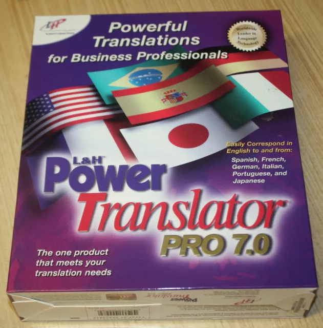 Powerful Translations L&H Power Translator Pro 7.0 PC Big Box