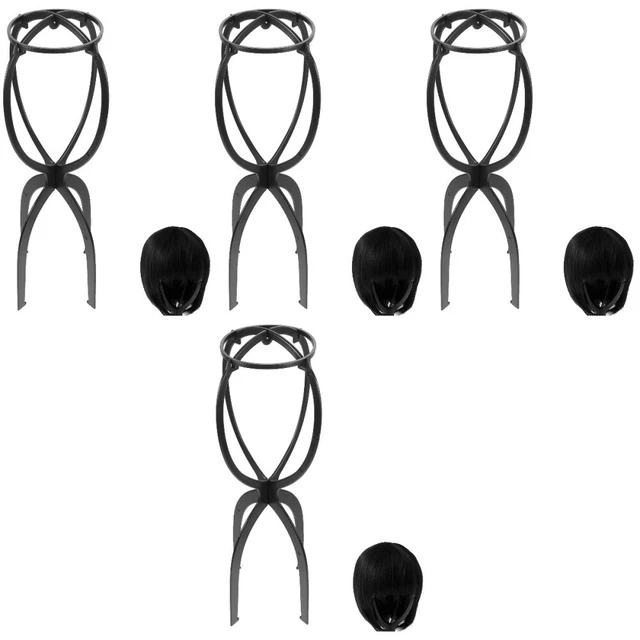 Soporte de peluca de plástico secador de pelucas plegable soporte de lavandería
