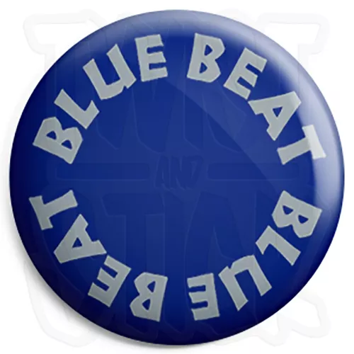 Blue Beat Records - 25mm Skinhead Ska Reggae Button Badge, Fridge Magnet Option