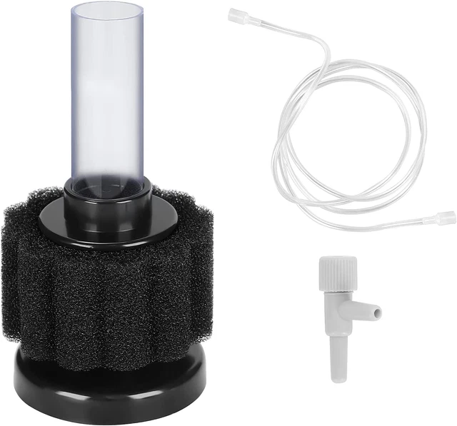Mini Sponge Filter Small Aquarium Bio Filter Quiet Foam Filter Tank Filter 3 Gal