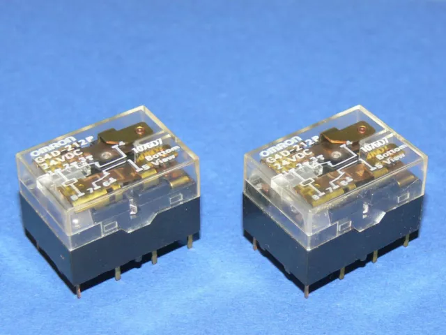 Omron G4D-212P 24VDC Print Plug-In Relè 24V Dc Bobina 2xUM 5A Contatto 2 Pz Lot