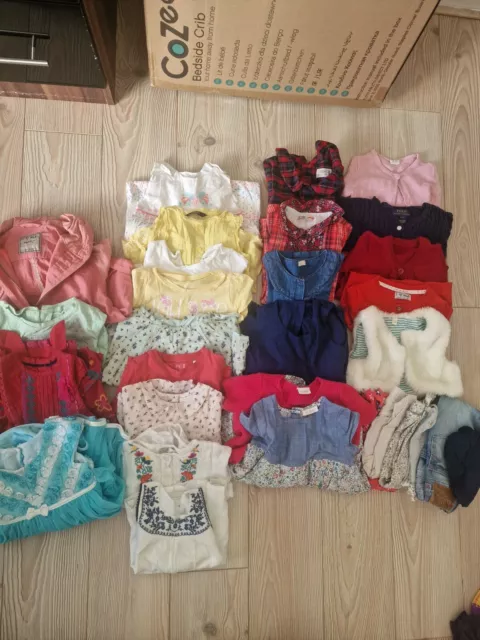 Baby Kids Clothes 27pcs Bundle Girls 12-24 months Mix Lot Joblot Good Condition