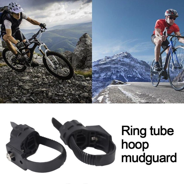 Set Di 2 Parafanghi Per Mountain Bike &ndash; Anteriore E Posteriore &ndash; Lega Alluminio + PP &ndash; Per Bici 14-20&Prime;