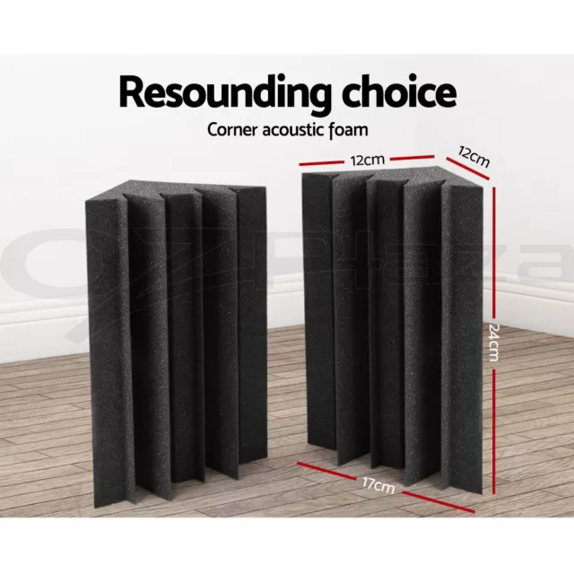 Alpha 20pcs Studio Acoustic Foam Corner Bass Trap Sound Absorption Treatment 3