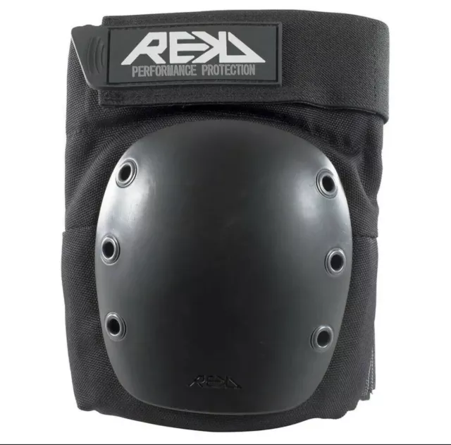 REKD Protection Ramp Skate Knee Pads, Black SIZE L