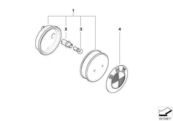 Bmw New Genuine Z4 Series E85 E86 03-09 White Turn Signal Indicator 7165734 3