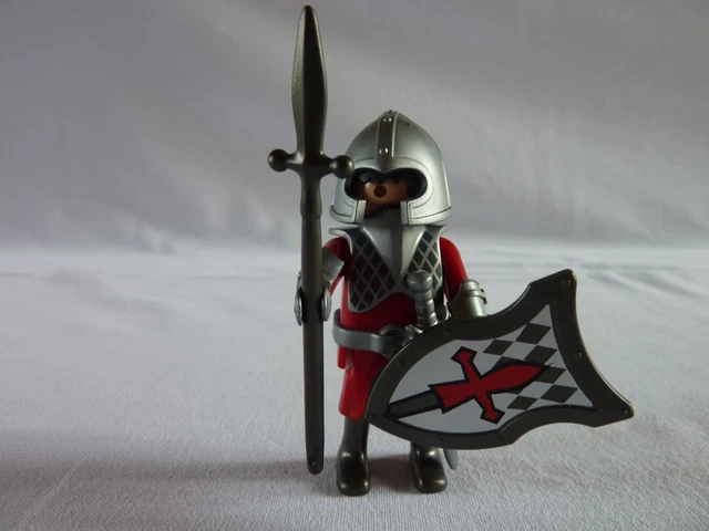 Figurine Playmobil Chevalier Des Croisades - Soldat En Arme - Vintage - Bon état