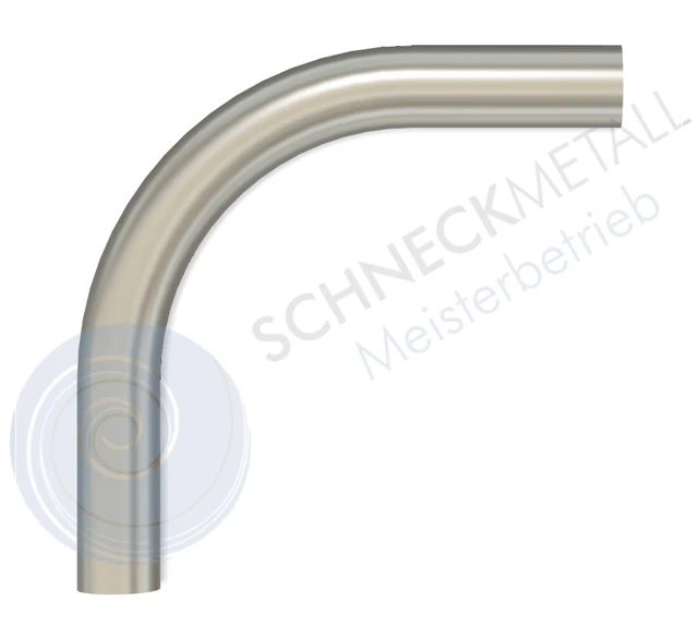 Edelstahl Schweißbogen 180 ° Schweißfitting V2A Verbinder Fitting Bogen #3