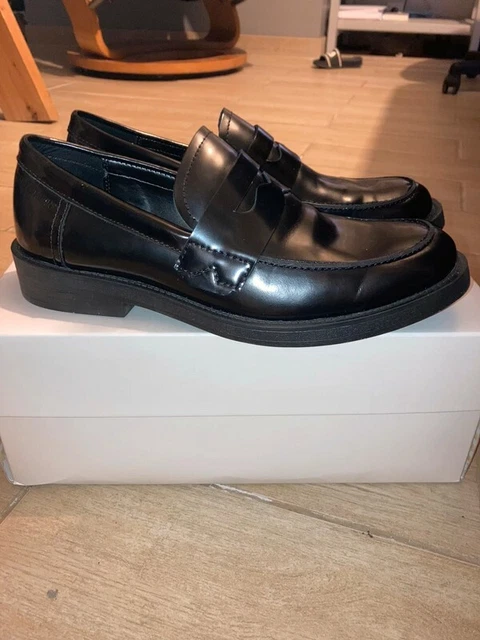 MOCASSINS FEMME CUIR Calvin Klein taille 39 noirs neufs EUR 55 00
