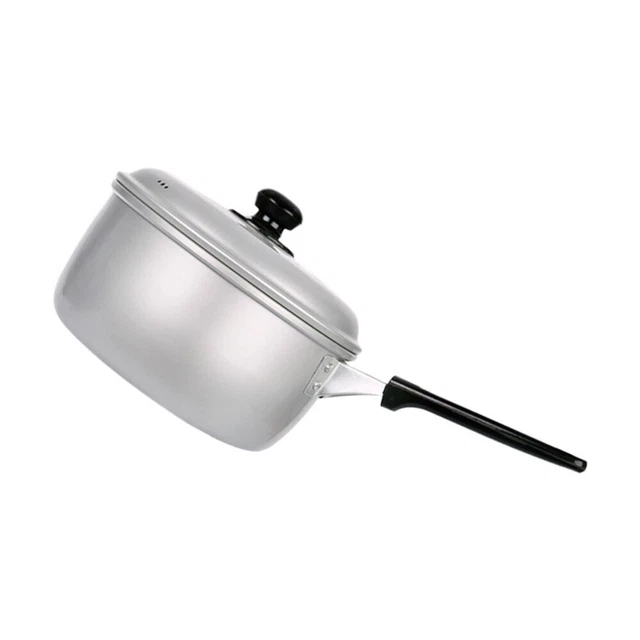 Pentola per latte nera pentola per pasta in acciaio inox riscaldamento bambino