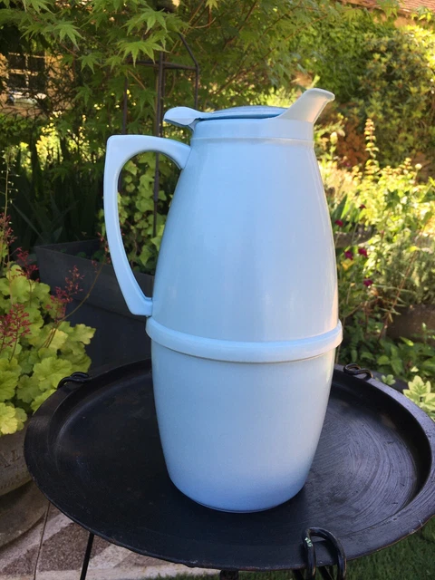 Sucrier Vintage Tupperware Bleu Avec Bec Verseur – Plastique Années 60/70