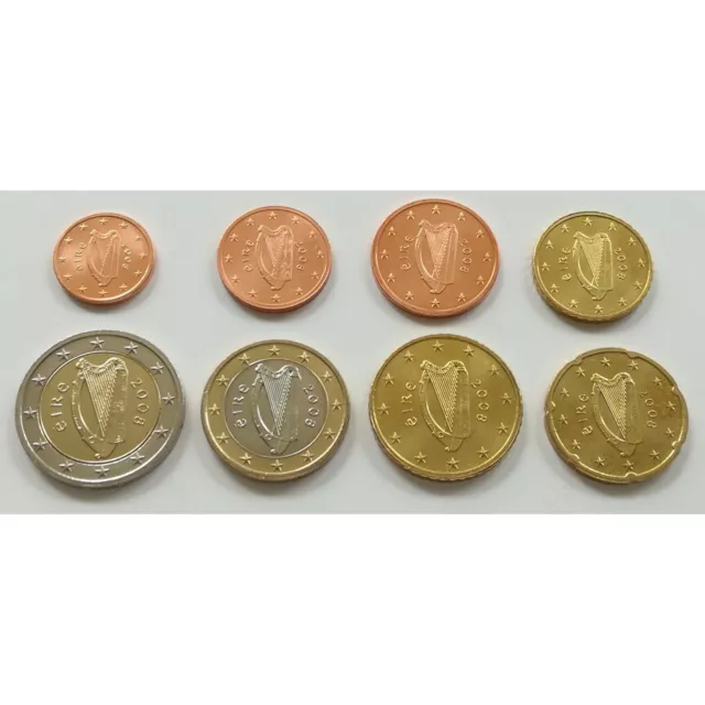 Ireland 2008 - Complete set of 8 coin  UNC